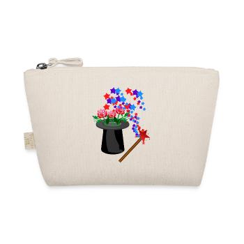 Magic Hat Wand Flowers Stars - Organic Pouch - nature - Front