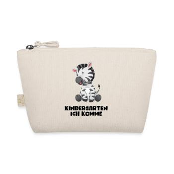 Kindergarten Ich Komme Zebra Kita Geschenk Kiga - Bio-Täschchen - Natur - Vorne