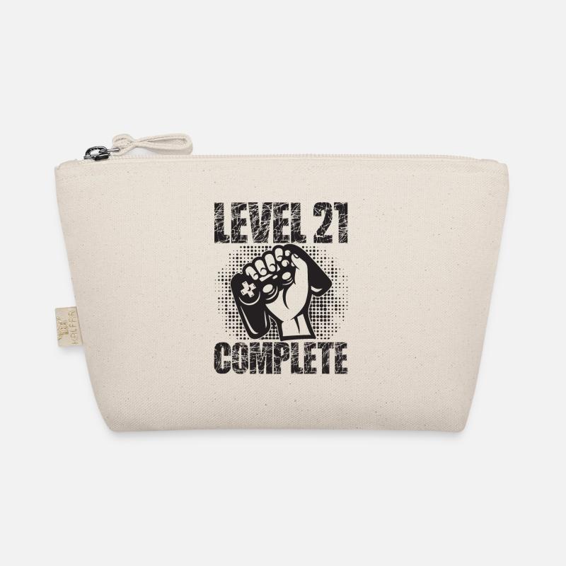 Level 21 Complete Geburtstagsgeschenk 21 Jahre Bio-Täschchen