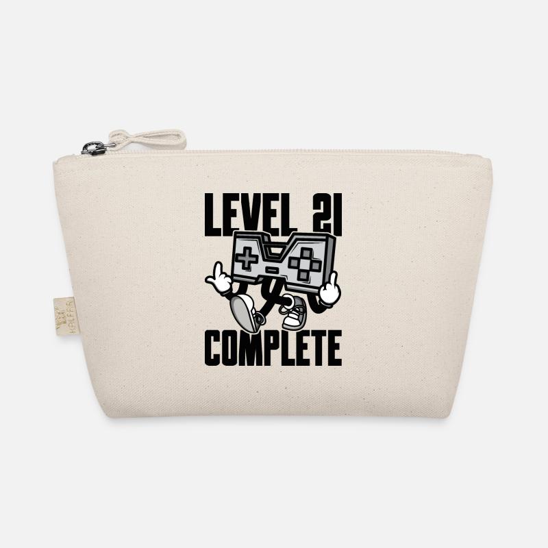 Level 21 Complete Geburtstagsgeschenk 21 Jahre Bio-Täschchen