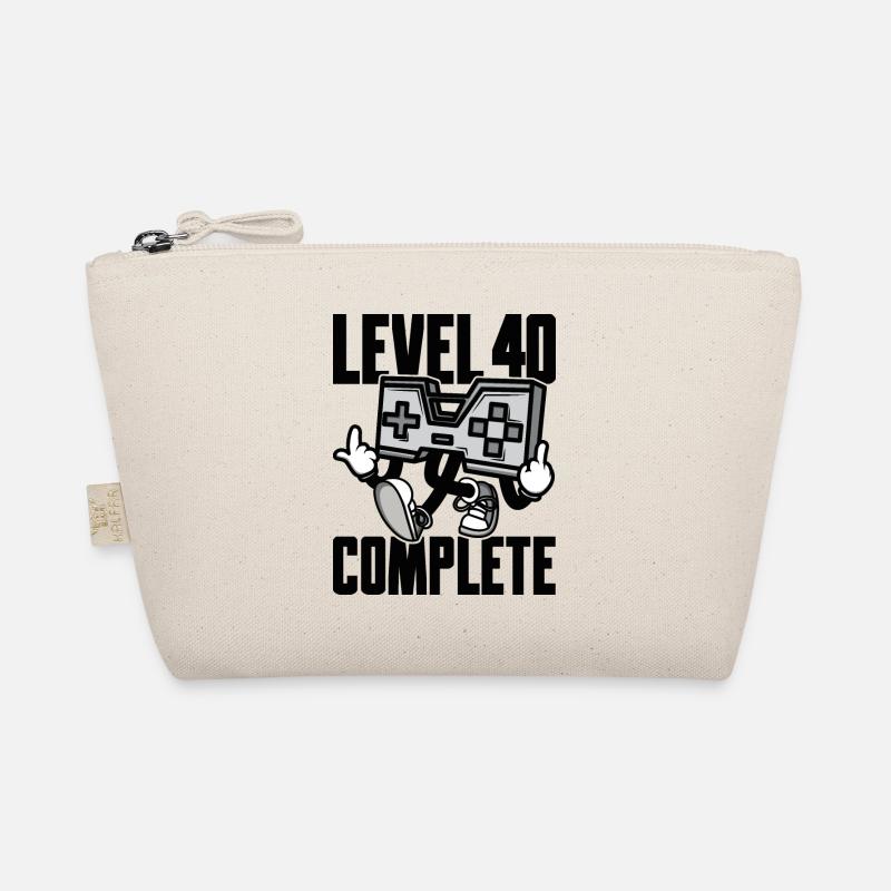 Level 40 Complete Birthday Gift 40 Years Organic Pouch