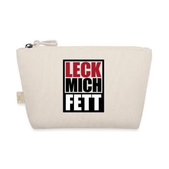 Leck Mich Fett | Farben änderbar - Bio-Täschchen - Natur - Vorne