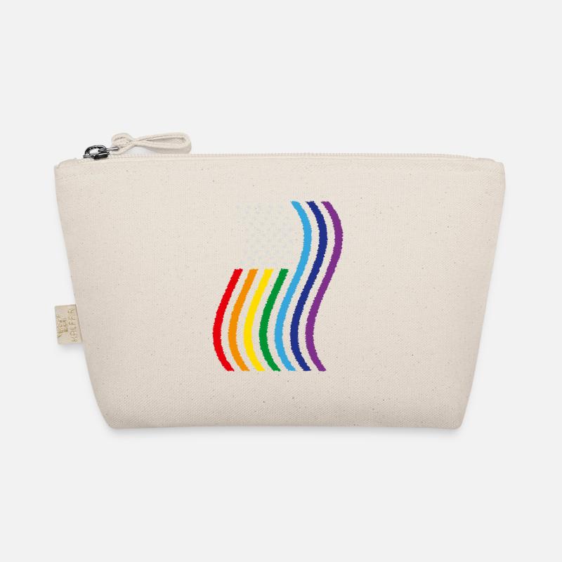 USA Rainbow Flag Organic Pouch