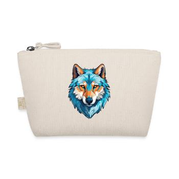 Wolf costume blue wolf head werewolf and - Organic Pouch - nature - Front
