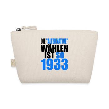 AfD stoppen gegen rechts Demokratie Vielfalt 1933 - Bio-Täschchen - Natur - Vorne