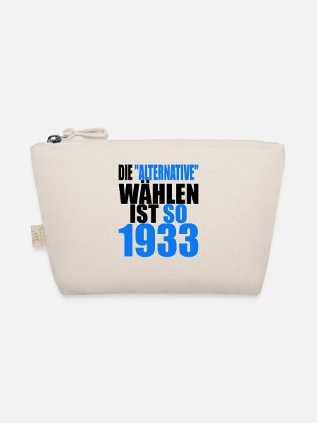 AfD stoppen gegen rechts Demokratie Vielfalt 1933 - Bio-Täschchen - Natur