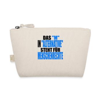 AfD stoppen gegen rechts Demokratie Vielfalt links - Bio-Täschchen - Natur - Vorne