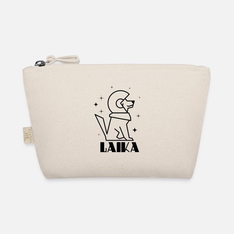 Soviet Communism Laika Gagarin Silhouette - Bio-Täschchen - Natur