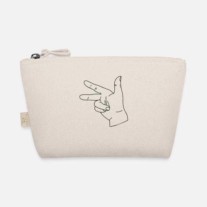 Drei Finger Regel Physik Physiker Geschenk Bio-Täschchen