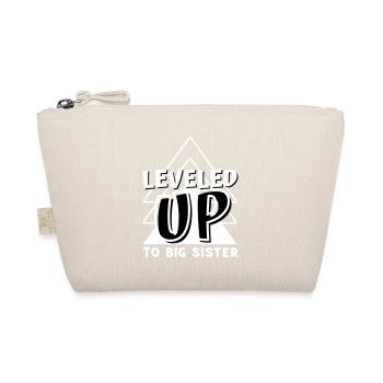 Level Up to big sister - Organic Pouch - nature - Front