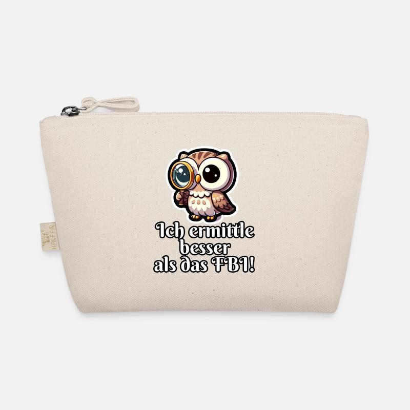 Ich ermittle besser als das FBI Eule Bio-Täschchen