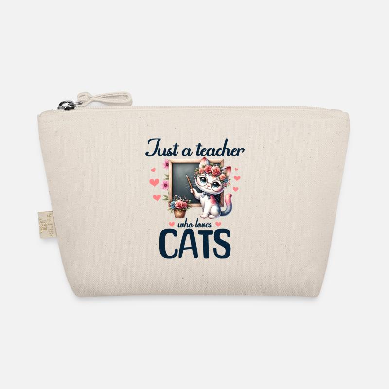 Teacher Who Loves Cats Organic Pouch