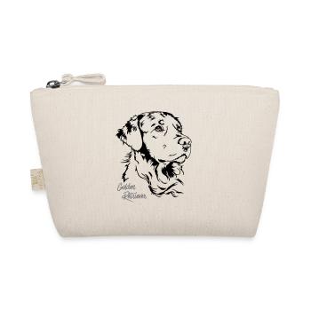 GOLDEN RETRIEVER Portrait Wilsigns - Organic Pouch - nature - Front