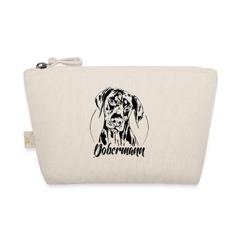 DOBERMANN dog portrait Wilsigns dog sticker - Organic Pouch - nature - Front
