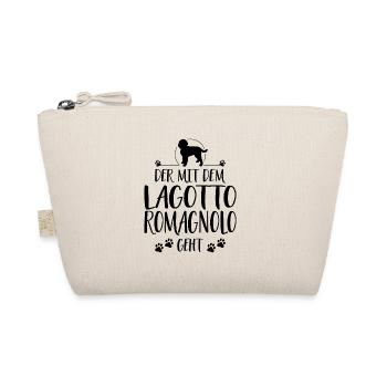 DER MIT LAGOTTO ROMAGNOLO GEHT Wilsigns Hunde Hund - Bio-Täschchen - Natur - Vorne