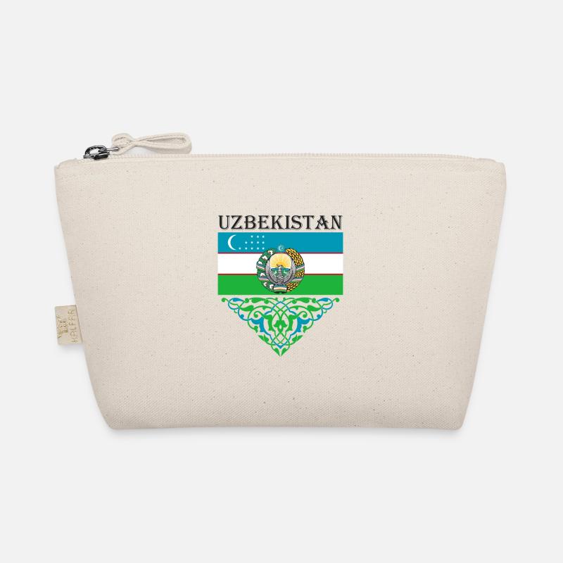 Usbekistan Flagge Heimat Usbek Geschenk Bio-Täschchen