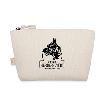 HERDERFIZIERT Hollandse Herder Hunde Hund Wilsigns - Bio-Täschchen - Natur - Vorne
