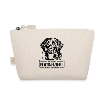 FLATINFIZIERT Flat Coated Retriever Hunde Wilsigns - Bio-Täschchen - Natur - Vorne