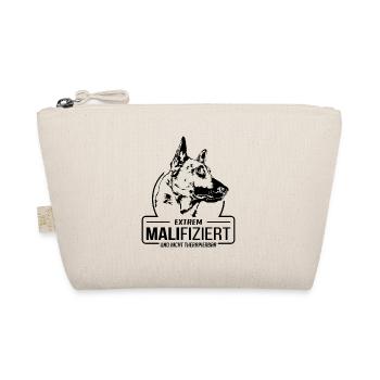 MALIFIZIERT Malinois Hunde Spruch Hund Wilsigns - Bio-Täschchen - Natur - Vorne