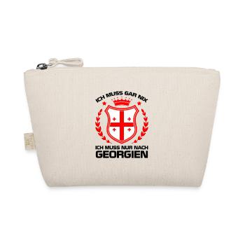 Ich muss nach Georgien Sakartwelo Georgier - Bio-Täschchen - Natur - Vorne
