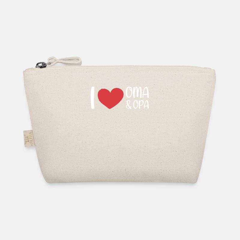 I Love Oma & Opa - Bio-Täschchen - Natur