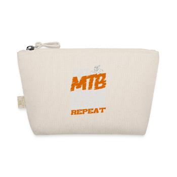 Eat Mtb Ride Sleep Repeat Design For Cyclists - Organic Pouch - nature - Front