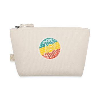 Blockchain B Retro-design For Crypto Investors - Organic Pouch - nature - Front