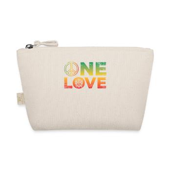 Ein Liebesdesign Für Reggae Rasta - Bio-Täschchen - Natur - Vorne