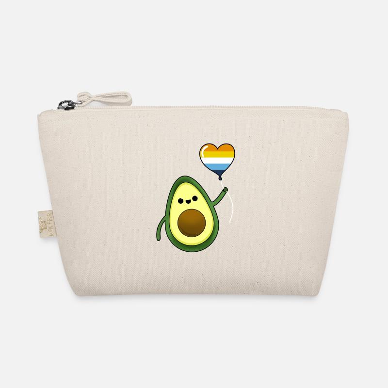 Avocado with Aroace Pride Balloon Organic Pouch