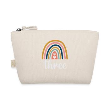 Regenbogen-design Mit Drei Leoparden Für 3. - Bio-Täschchen - Natur - Vorne