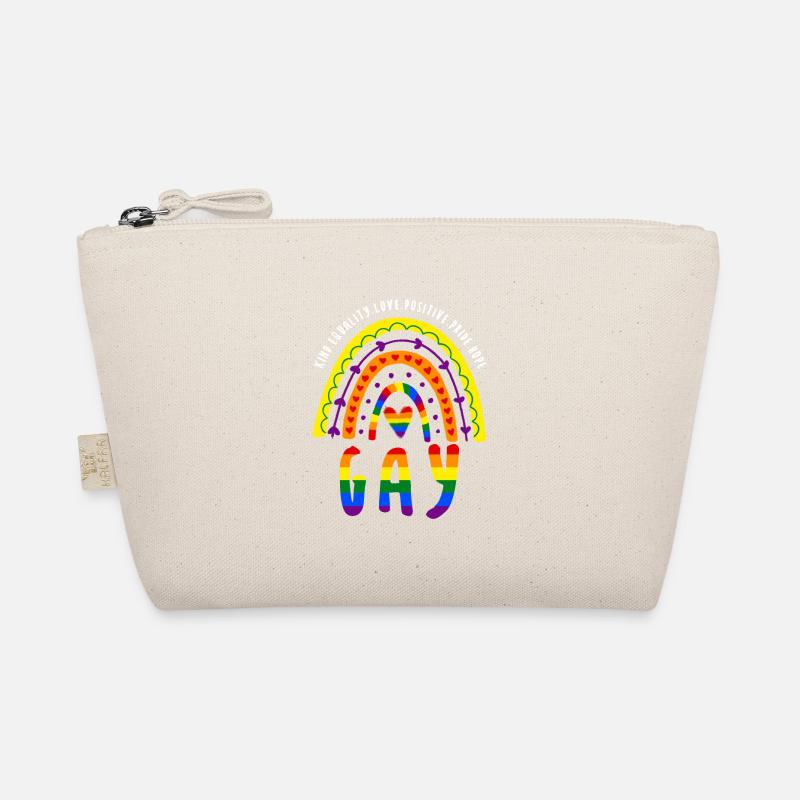 Spruch LGBT Gay Pride Boho Regenbogen Bio-Täschchen