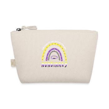 Boho Regenbogen Nonbinary - Bio-Täschchen - Natur - Vorne