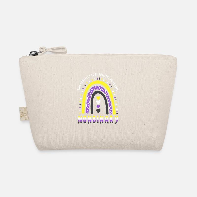 Nonbinary Boho Rainbow Organic Pouch