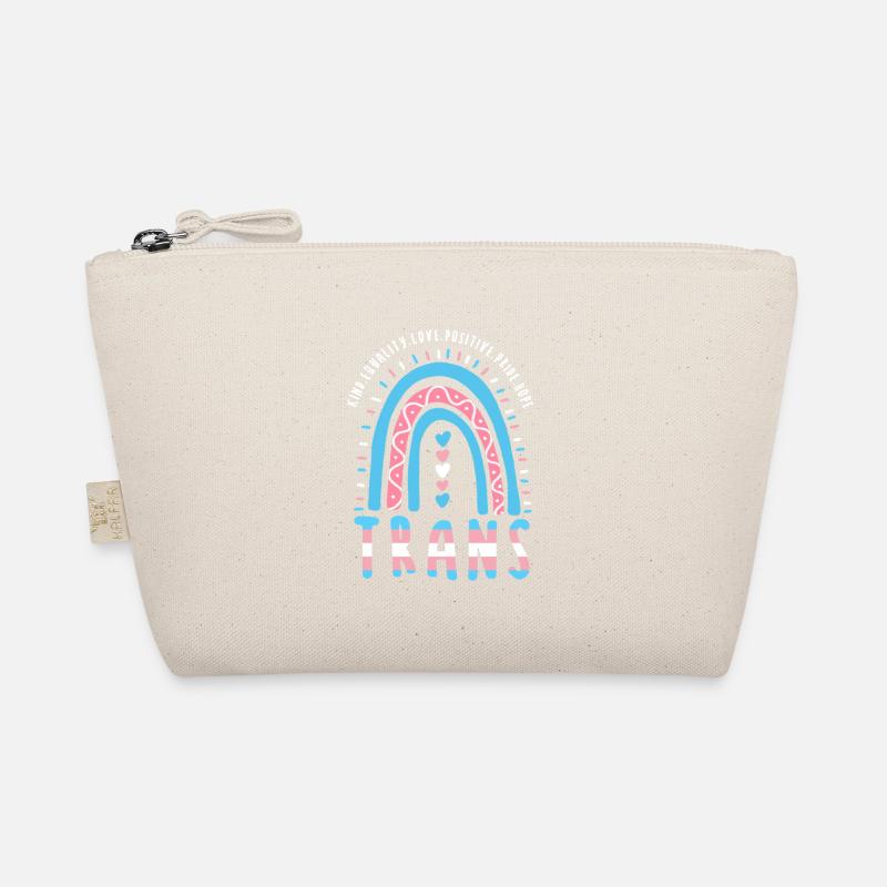 Transgender Saying Trans Boho Rainbow Organic Pouch