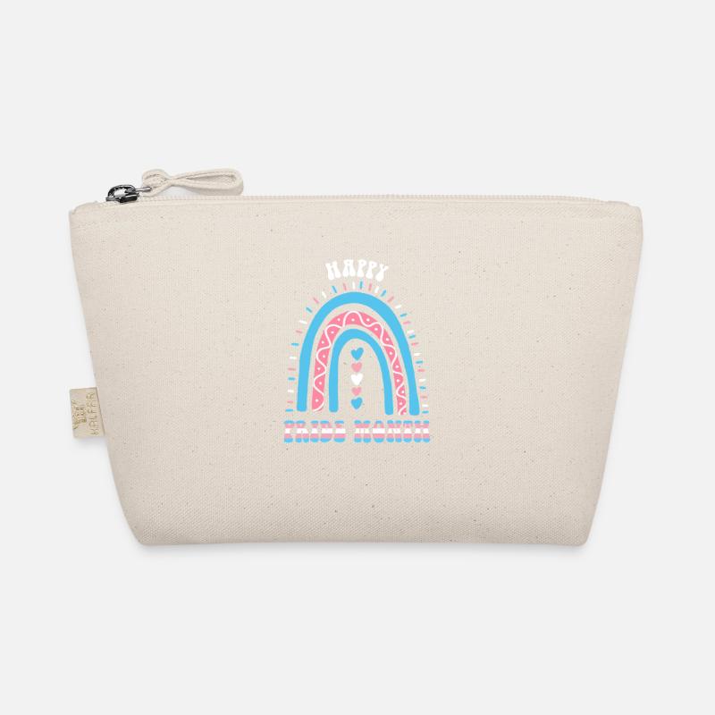 Happy Pride Month Trans Boho Rainbow Organic Pouch