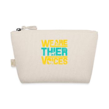 We are your voices design for pet lovers - Organic Pouch - nature - Front