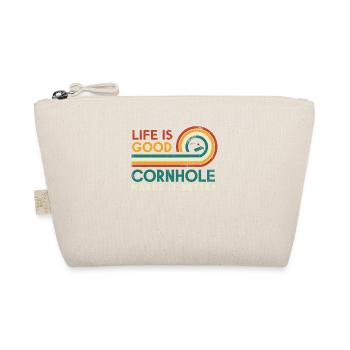 Das Leben Ist Gut Cornhole Macht Es Besser Für - Bio-Täschchen - Natur - Vorne