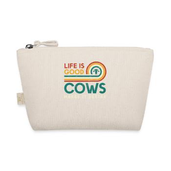Life Is Good Cows Macht Es Besser Für Kuh - Bio-Täschchen - Natur - Vorne