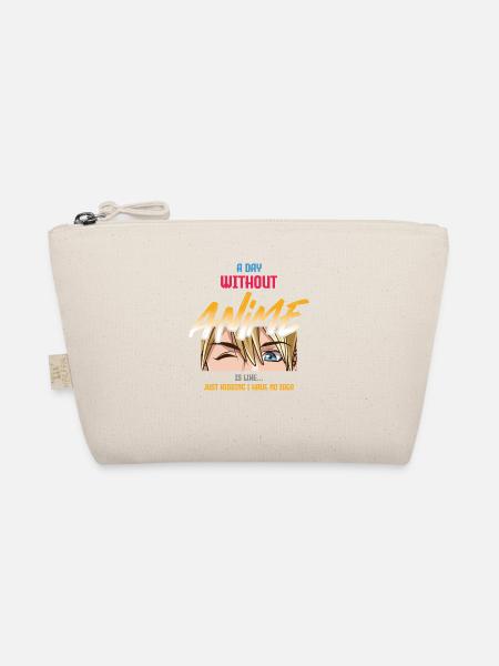 A day without anime is like a joke - Organic Pouch - nature - Front