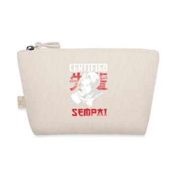 Certified Senpai-design For Japanese - Organic Pouch - nature - Front