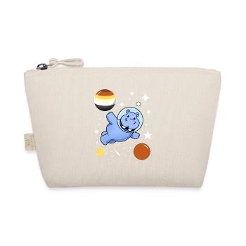Nilpferd Astronaut Gay Bear Pride - Bio-Täschchen - Natur - Vorne