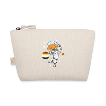 Dog Astronaut Gay Bear Pride - Organic Pouch - nature - Front