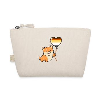 Shiba Inu Gay Bear Pride Balloon - Organic Pouch - nature - Front