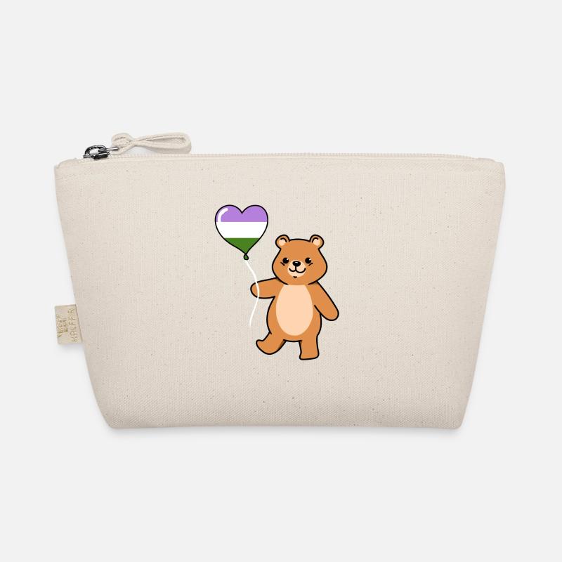 Teddy Bear Balloon Genderqueer Pride Trousse biologique