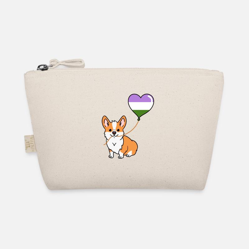 Corgi avec ballon Genderqueer Trousse biologique