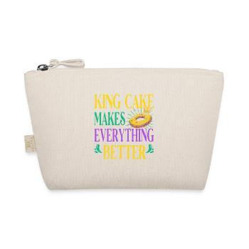 King Cake Makes Everything Better for Baker Or - Organic Pouch - nature - Front
