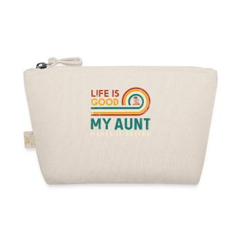 Life is good, my aunt does it better - Organic Pouch - nature - Front