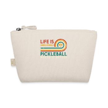 Life is amazing, Pickleball does it - Organic Pouch - nature - Front