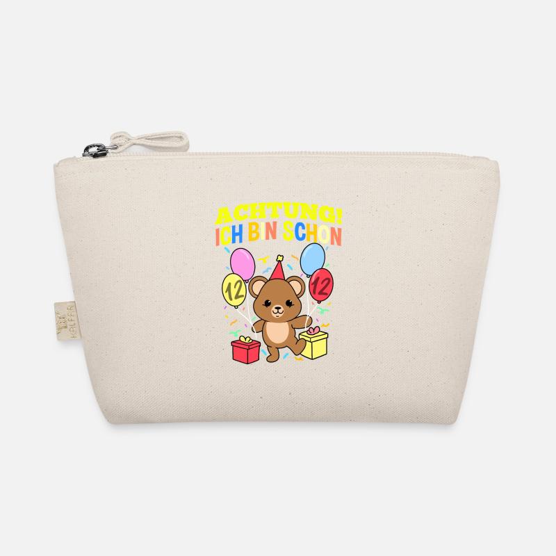 Achtung Ich Bin Schon 12 Geburtstag Teddybär Bio-Täschchen