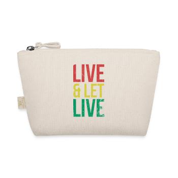 Live & Let Live for the Pride of African Americans - Organic Pouch - nature - Front